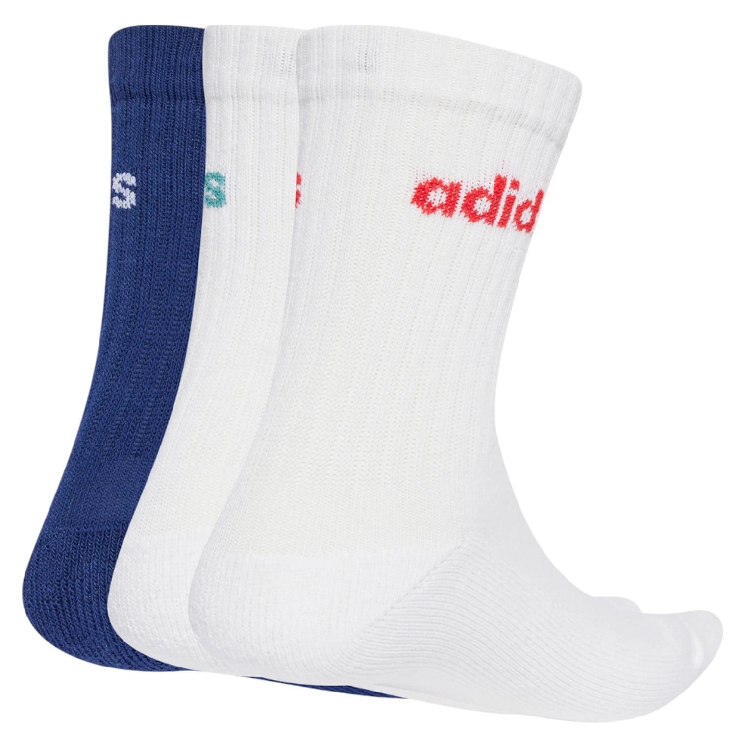 adidas Performance Sportsocken Linear Crew Cushioned (Baumwolle) weiss/blau günstig online kaufen