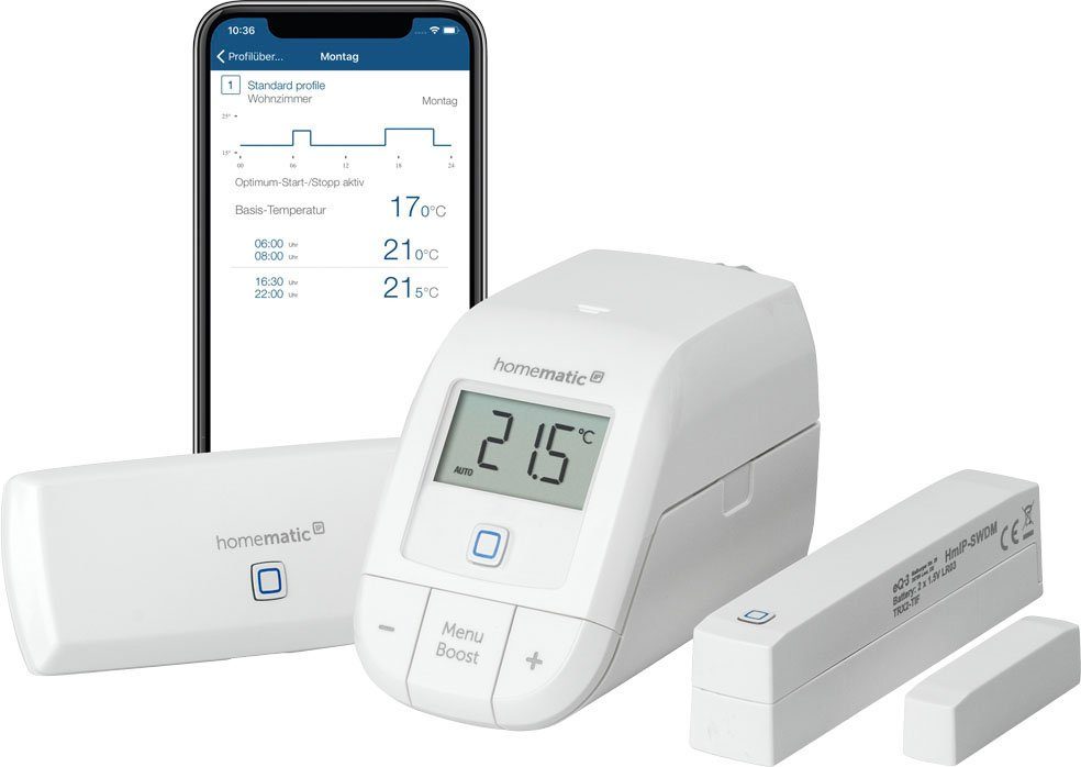 Homematic IP Starter Set Raumklima Starter-Set - (155694A0) WLAN Smart-Home