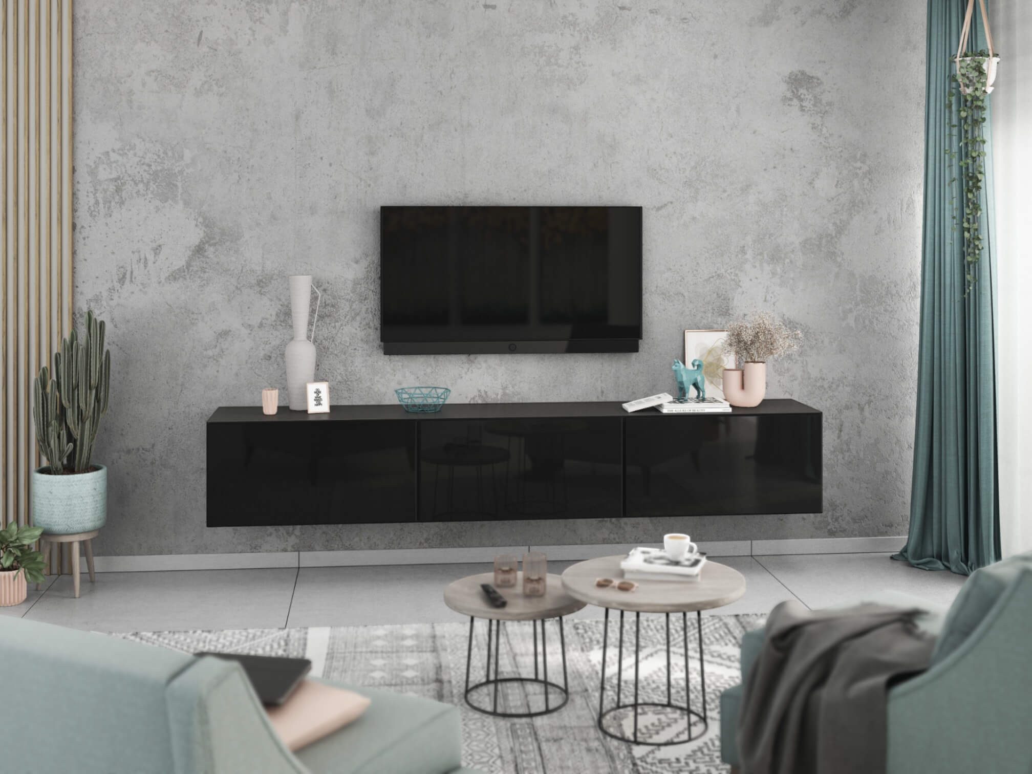 moebel-dich-auf Lowboard VARIANTO 4 (3 tlg., 228 cm breit, 3 St., TV-Schran günstig online kaufen