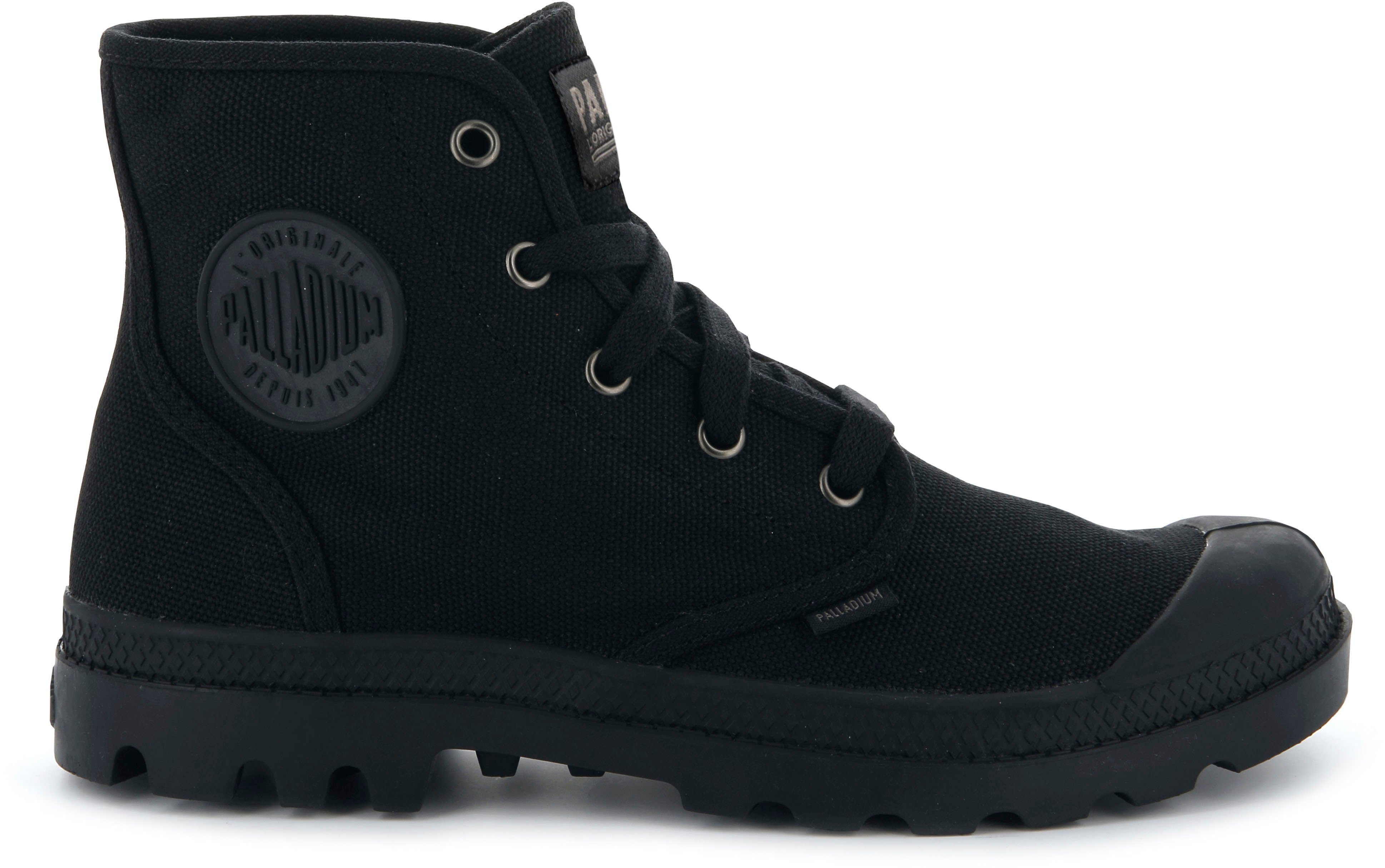 schwarz Textil HI PAMPA aus Palladium Schnürboots