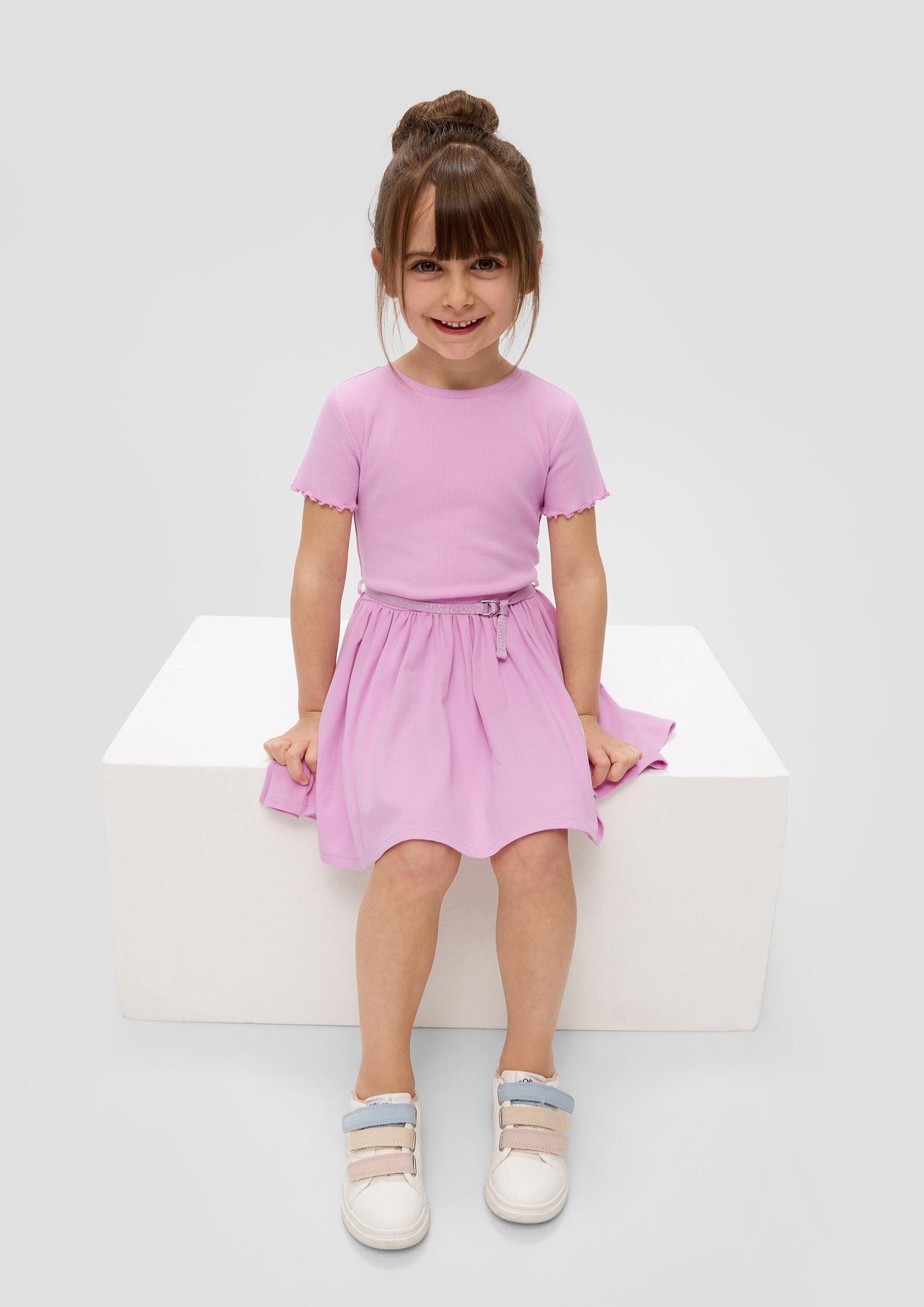 s.Oliver Minikleid Kleid Kleid mit abnehmbaren Glitzergürtel