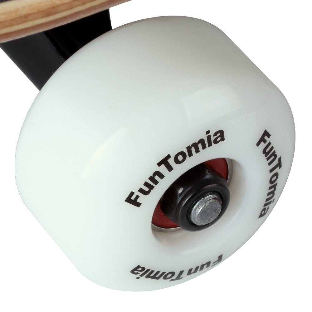 FunTomia Skateboard Skateboard mit Mach1 ABEC-9 Kugellager 7-lagigem Ahornholz 100A Rollen
