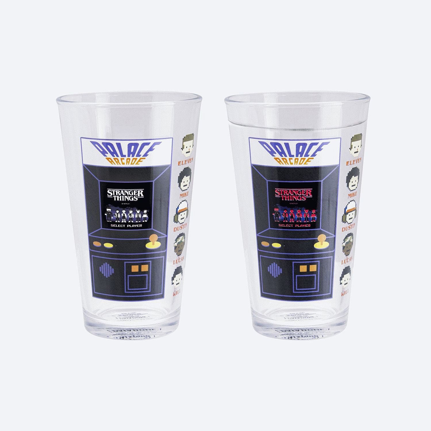 Paladone Tasse Stranger Things Thermoeffekt Glas Arcade
