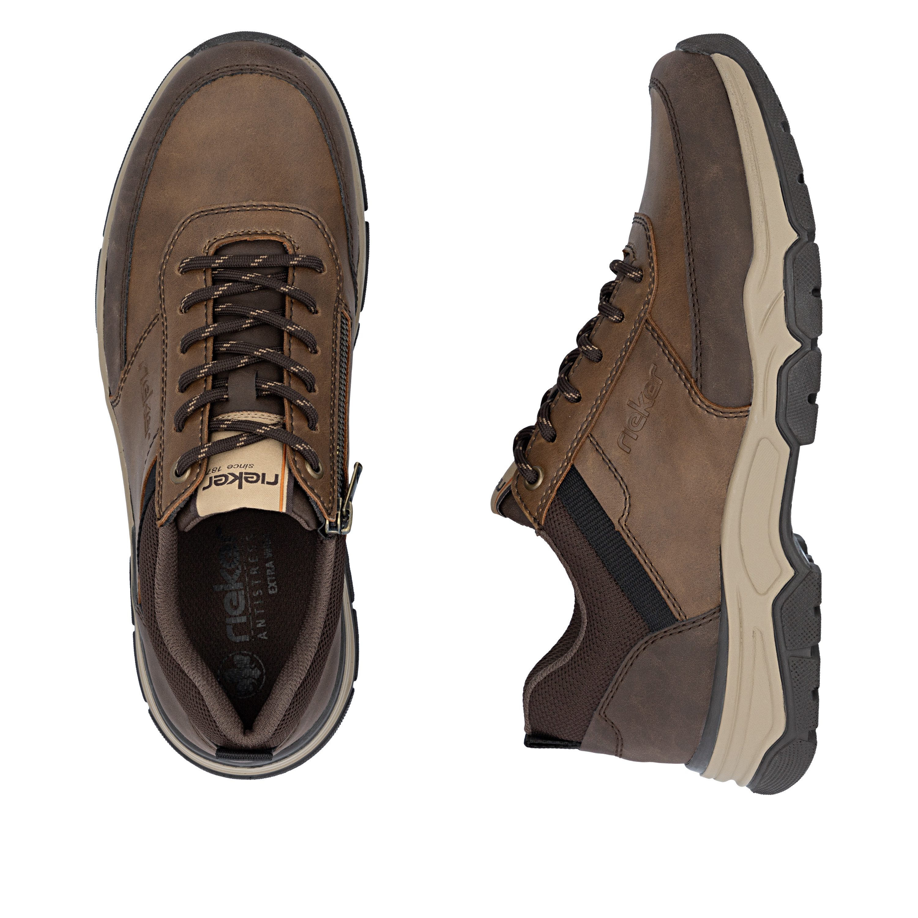 Rieker Sneaker Schnürschuh, Halbschuh, Outdoorschuh mit Schaftrandpolsterun günstig online kaufen