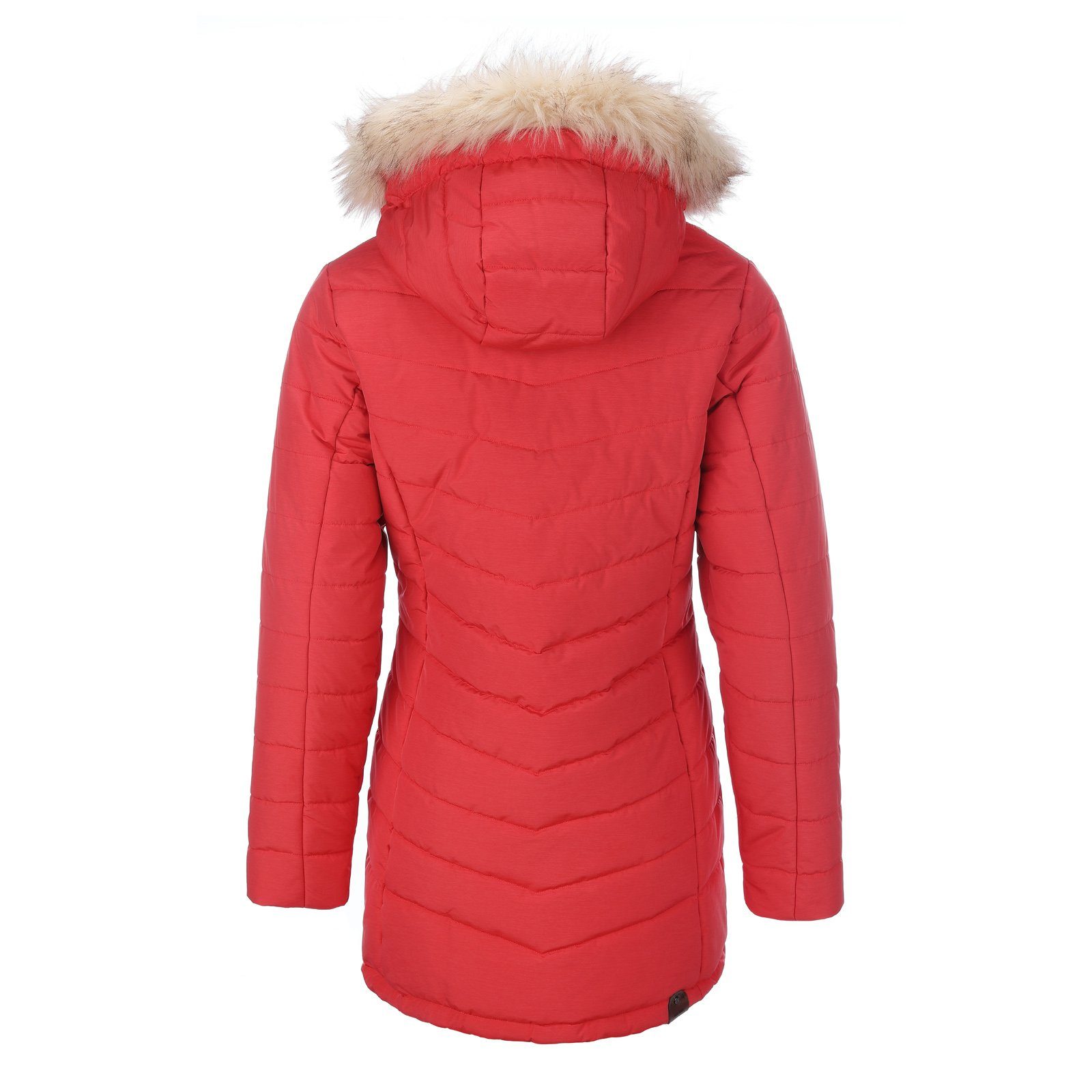Dry Fashion Steppmantel Göteborg Damen Mantel gesteppt & gefüttert - Wintermantel Steppjacke Atmungsaktiv, wind- & wasserabweisend, Kapuze verstellbar & abnehmbar