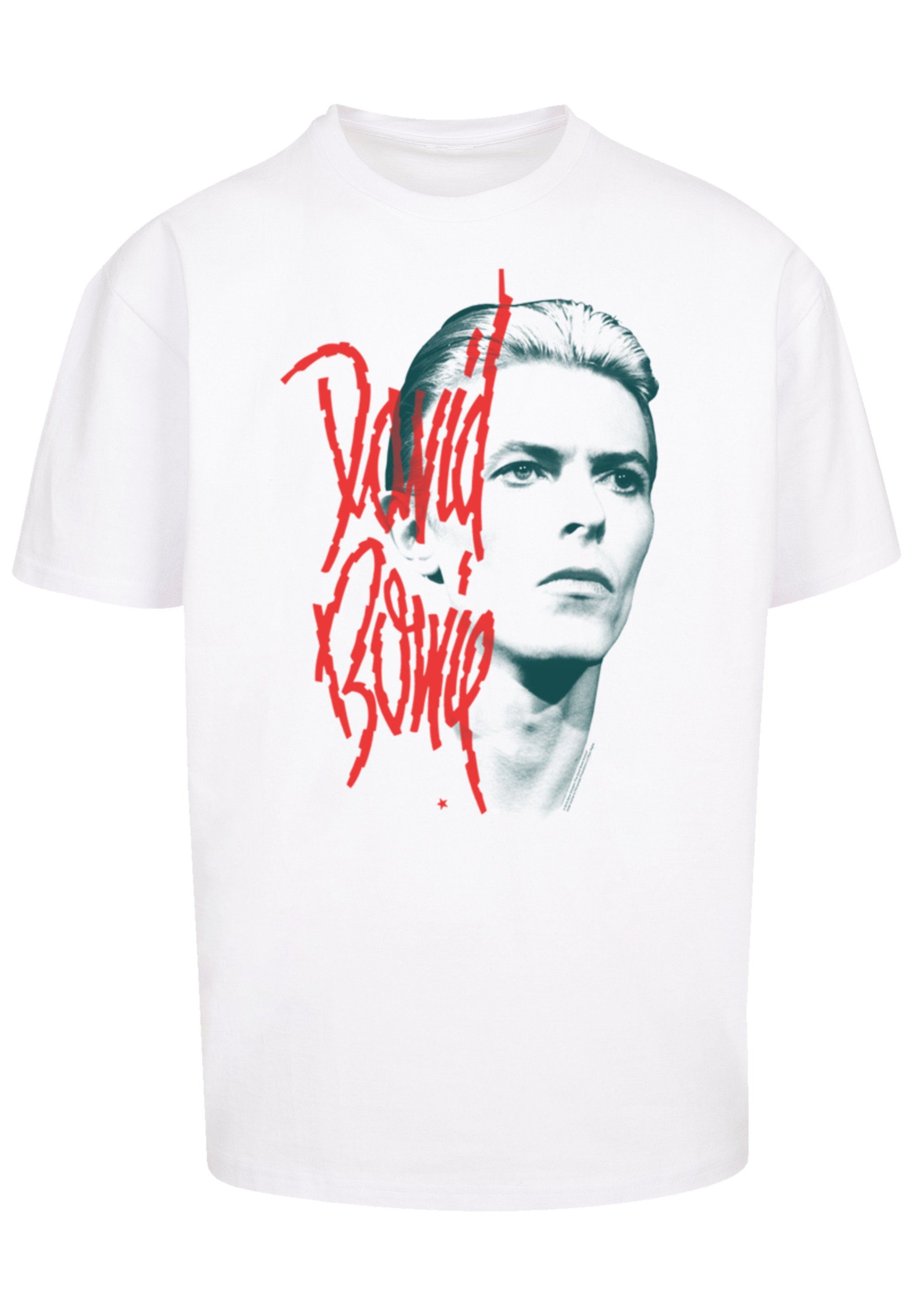 F4NT4STIC T-Shirt David Bowie Mono Stare Print, Fällt weit aus, bitte eine  Größe kleiner bestellen