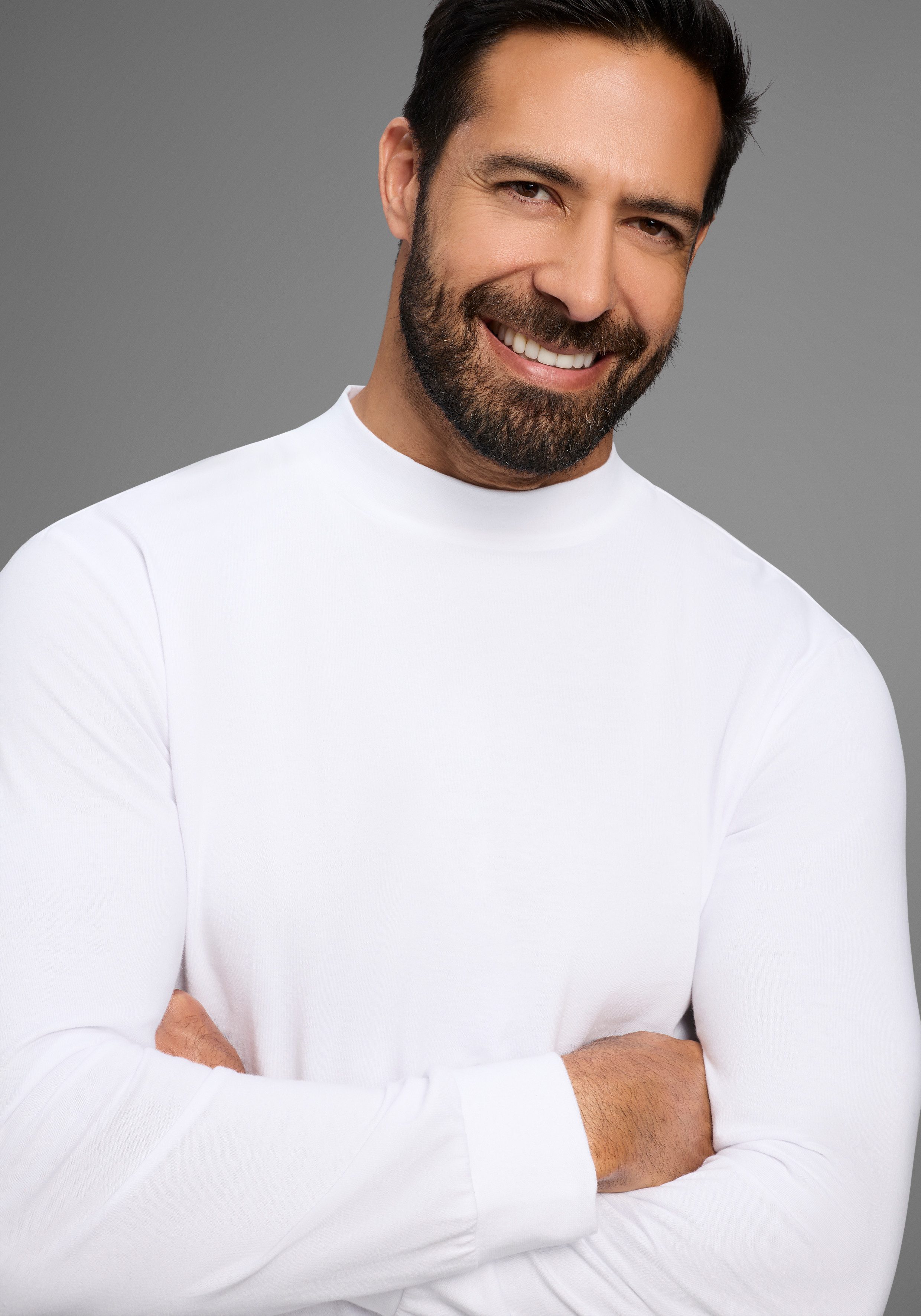 Man's World Stehkragenshirt Neue Kollektion! mit Bündchen