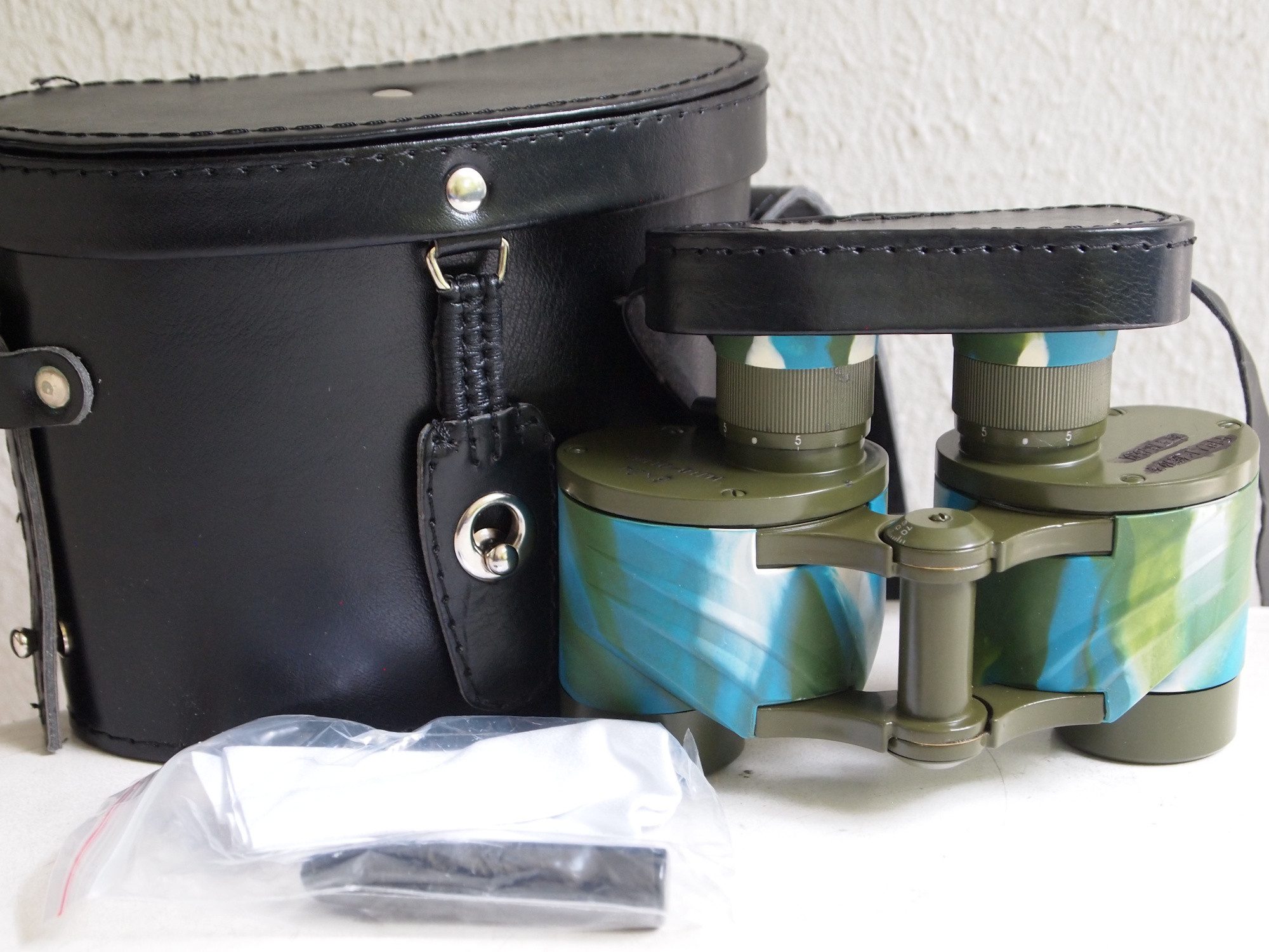 6x24 Militär Marine Fernglas, Strichplatte und Zubehör, camo Fernglas