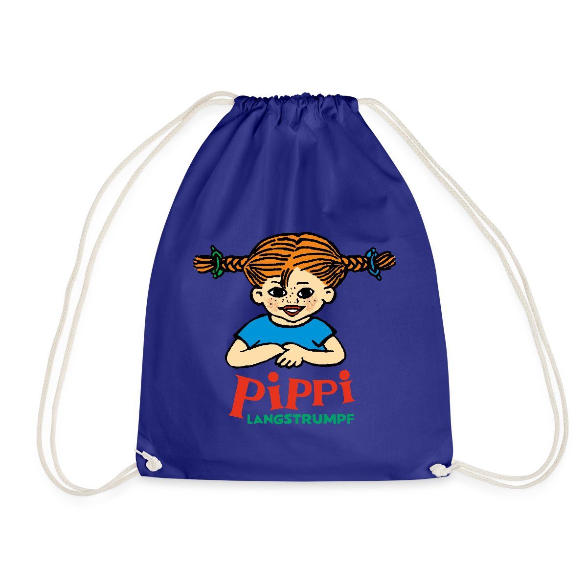 Turnbeutel Pippi Langstrumpf Logo Turnbeutel