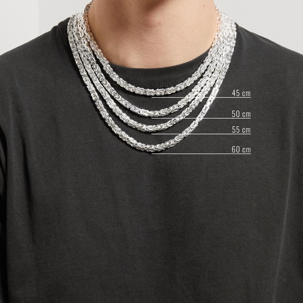 JEWLIX Königskette Herren aus 925er Silber mit 5,7 mm Breite KK0057-F