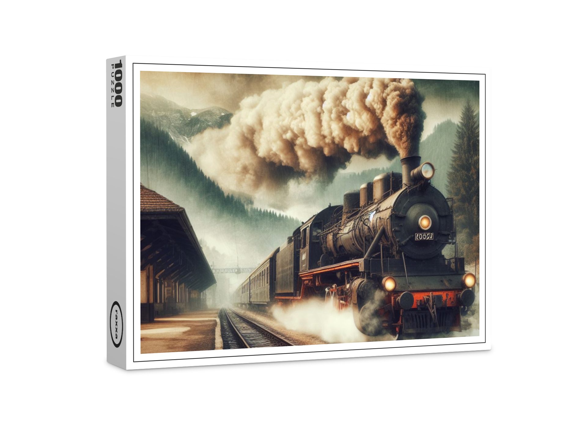 raxxa Puzzle "Eisenbahnromantik", FSC®, 1000 Puzzleteile