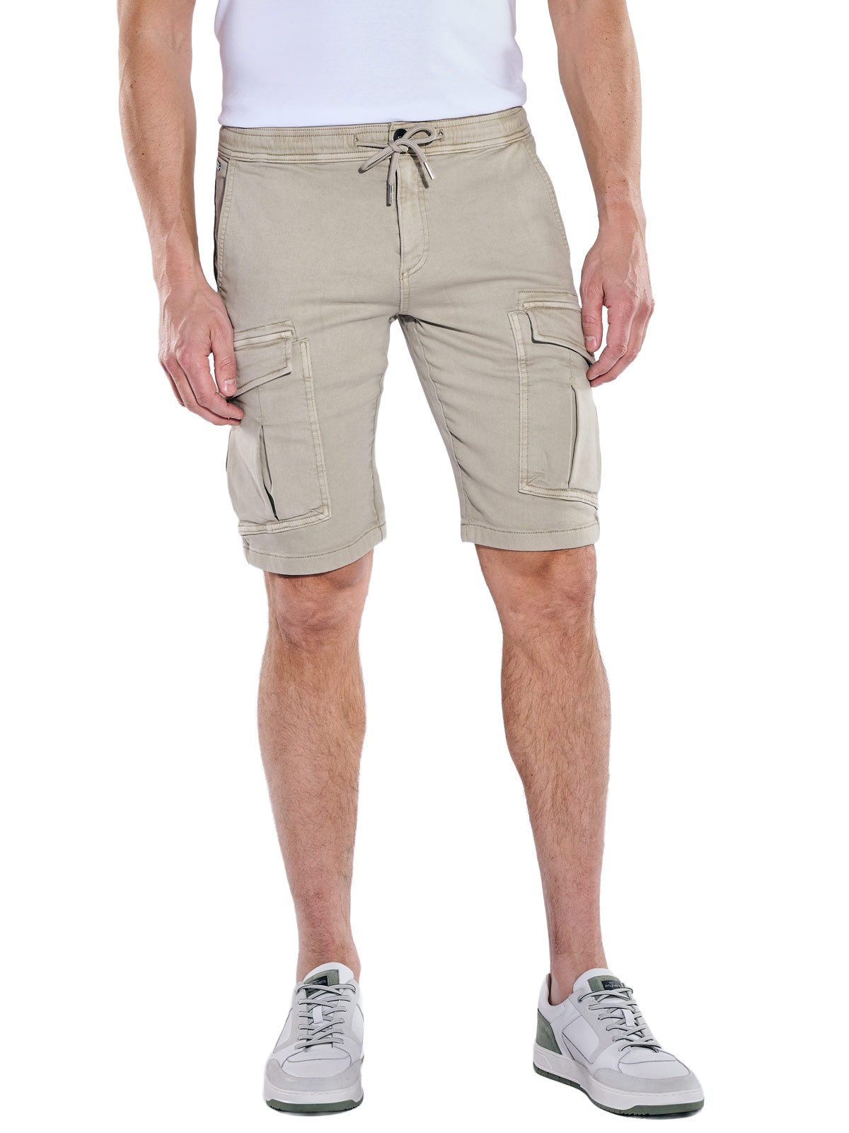 Engbers Cargobermudas Herren Cargo-Bermuda mit Tunnelzug, Beige