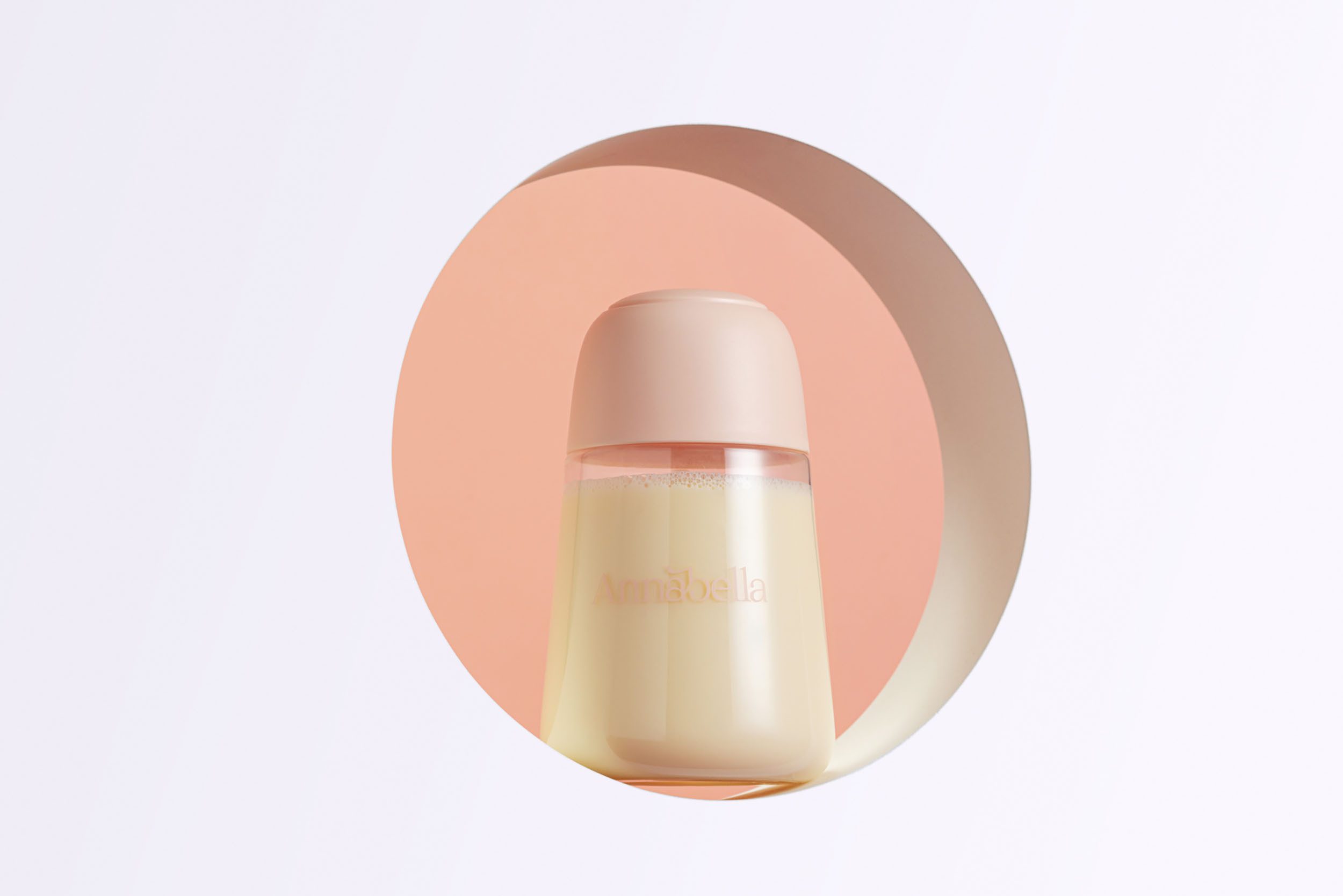 Annabella Milchbehälter Vorratsflaschen 2er Set 140ml für Muttermilch mit Deckel & Skala, Zubehör für Annabella Milchpumpe