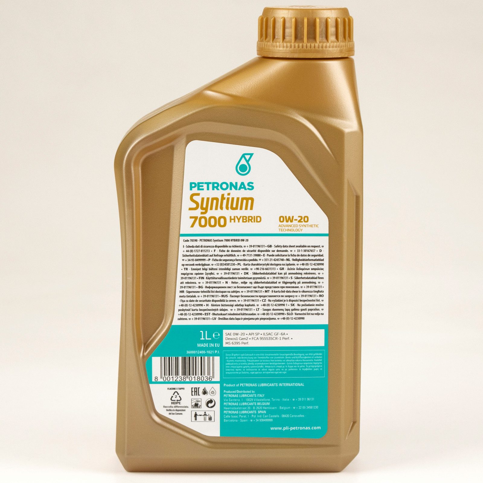 Petronas Motoröl Petronas Syntium 7000 Hybrid 0W-20 1 Liter 70590E18EU