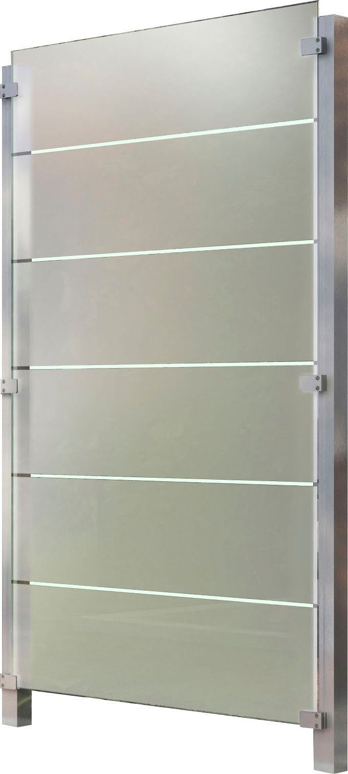 STAKET PRO Zaun, (Set), Glaszaun, Gesamtlänge: 1,21 m, 2 Pfosten