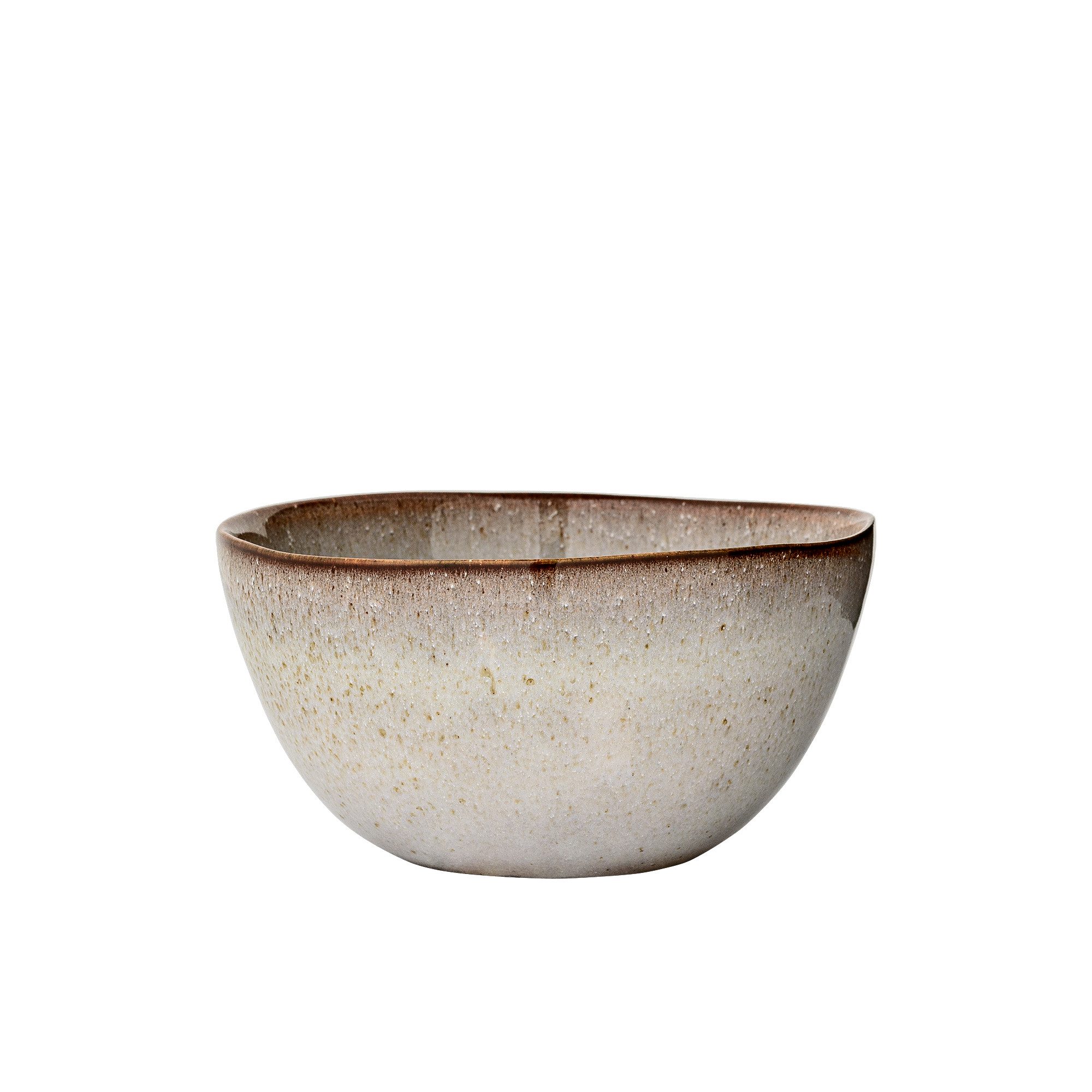 Bloomingville Schale Bloomingville Sandrine Schale, Natur, Steingut, Steingut