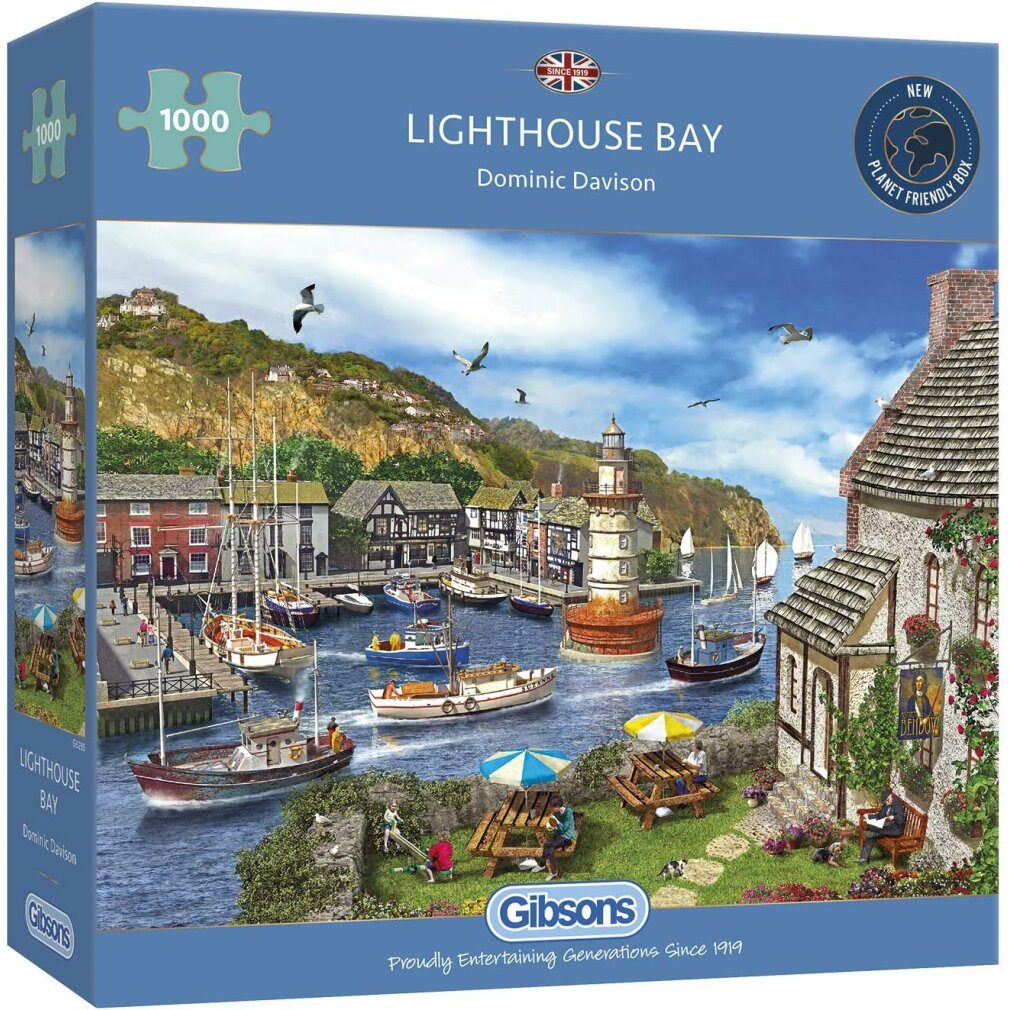 GIBSONS Пазлы Пазлы Cove mit Leuchtturm 1000 Teile, Пазлыteile