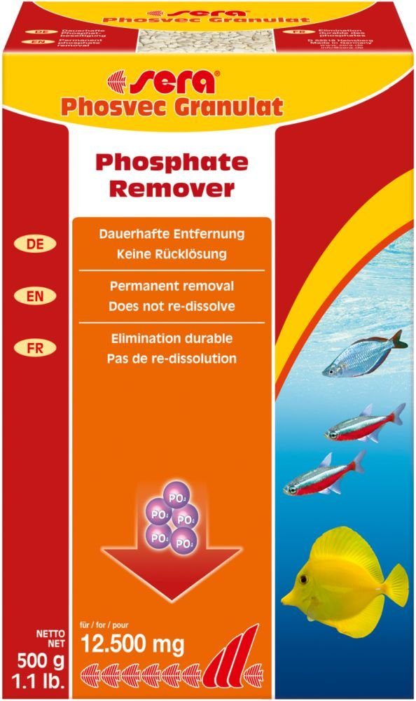 Aquariendeko sera phosvec Granulat 500 g Phospatentferner