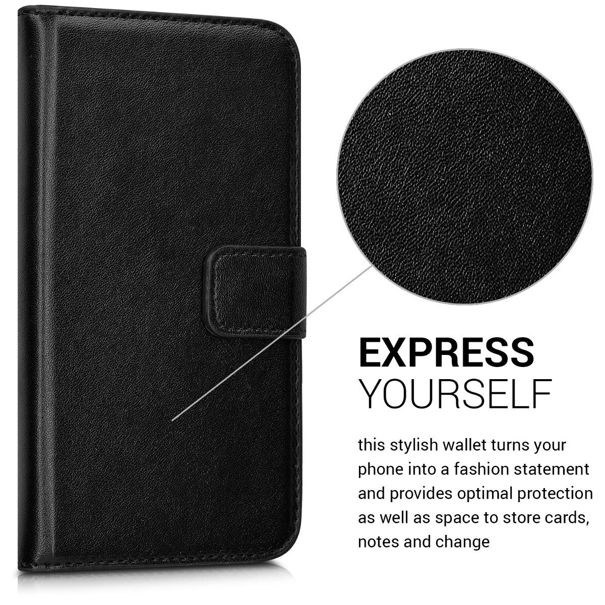 kwmobile Handyhülle Hülle für Samsung Galaxy Xcover 4 / 4S, Kunstleder Handyhülle mit Kartenfächern und Standfunktion
