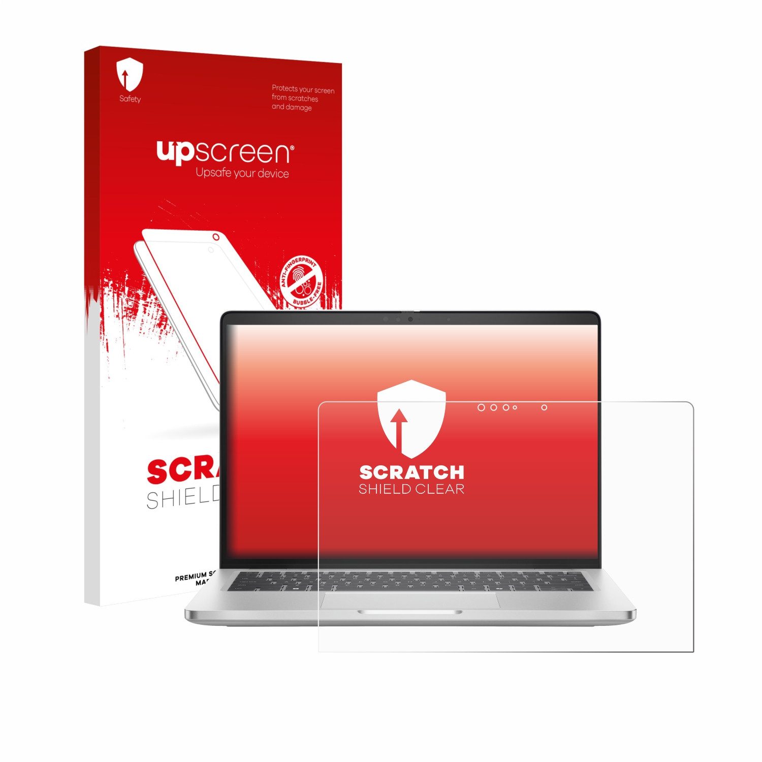 upscreen Displayschutzfolie Schutzfolie für Dell Pro 14 Plus 2-in-1 PB14255, Displayschutz Schutz Folie Klar Transparent