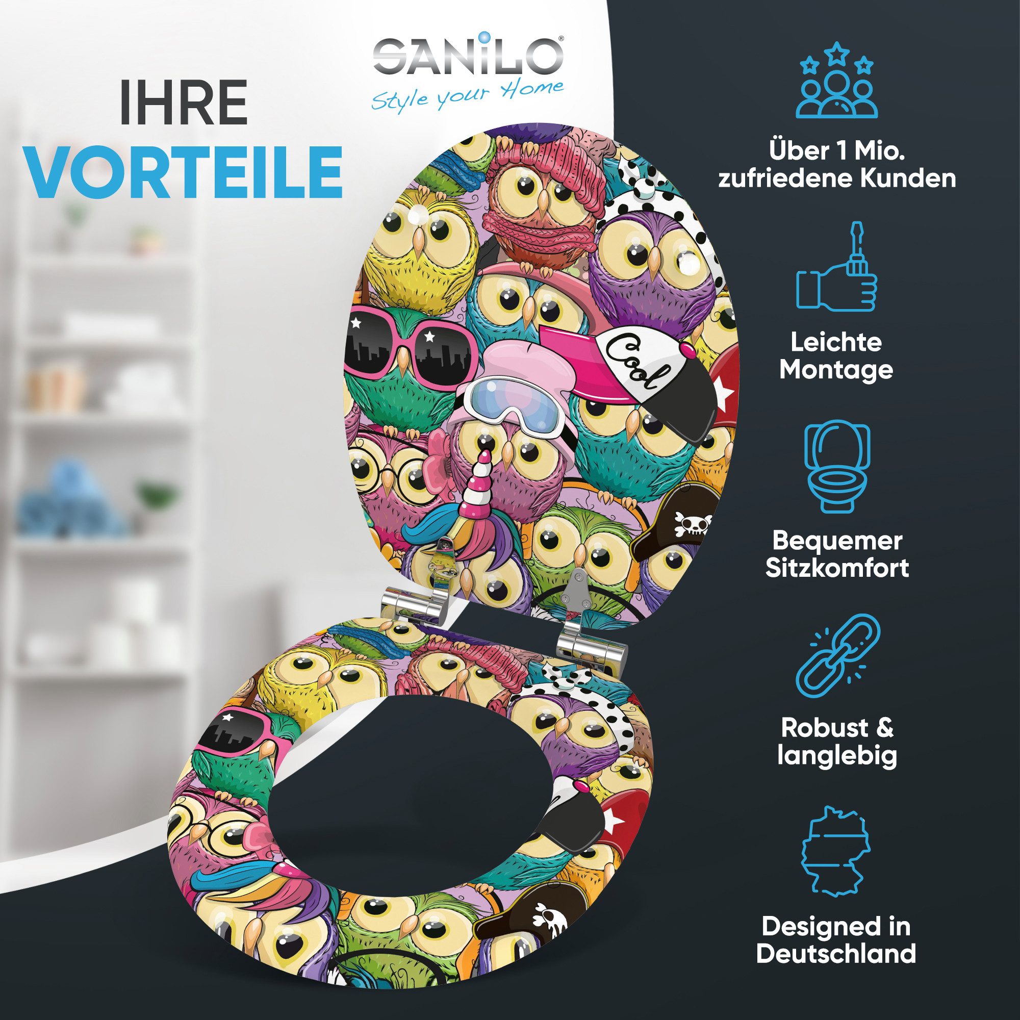Sanilo WC-Sitz Owl, mit Absenkautomatik, hochwertig günstig online kaufen