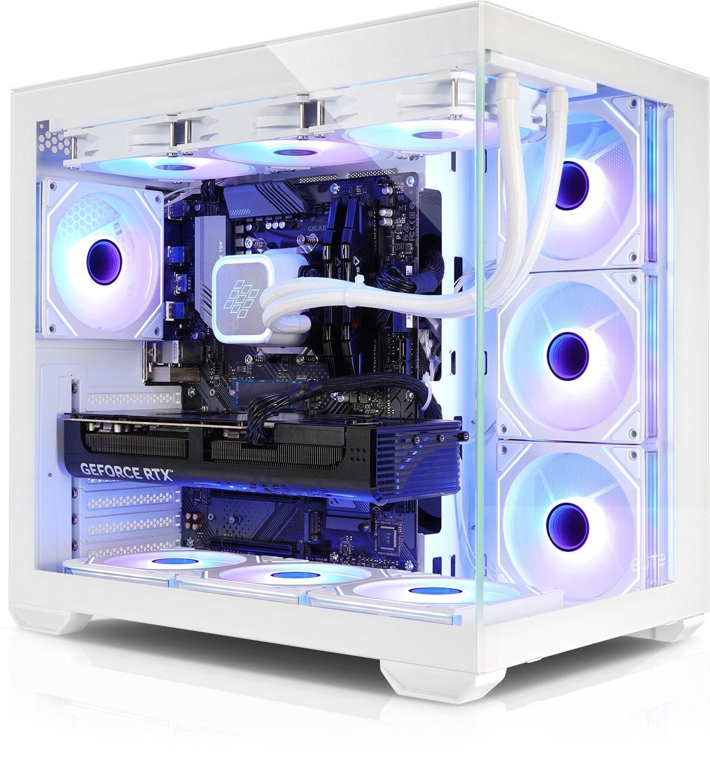 Kiebel Panorama Polar 14 Gaming-PC (Intel Core i9 Intel Core i9-14900KF, RTX 5080, 64 GB RAM, 1000 GB SSD, Wasserkühlung, WLAN, ARGB-Beleuchtung)