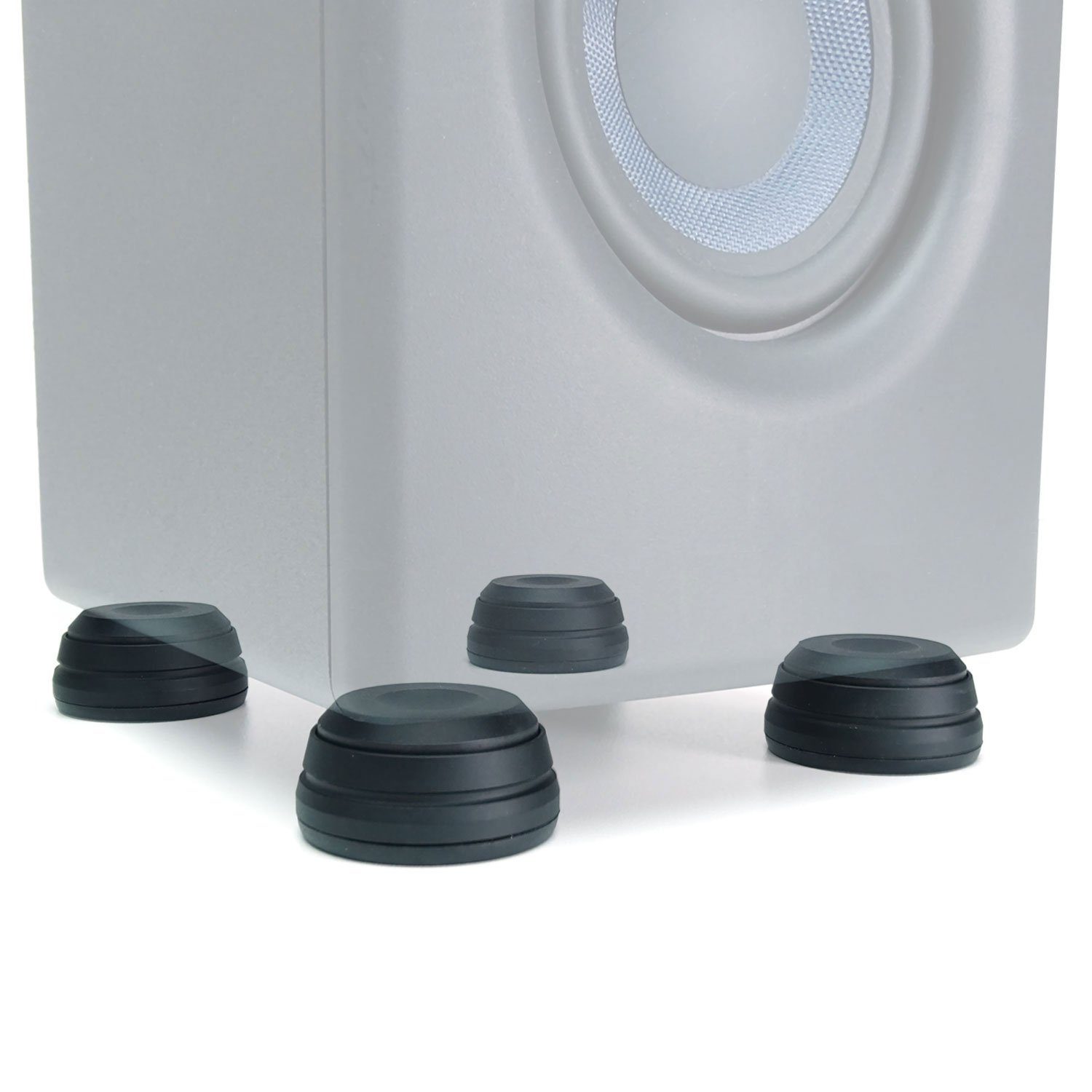 keepdrum Lautsprecherständer keepdrum SSA300 Boxen-Füße Schwingungsdämpfer, (bis 10,00 Zoll, Boxen-Füße, Schwingungsdämpfer 4-Stück, reicht für 1 Box)