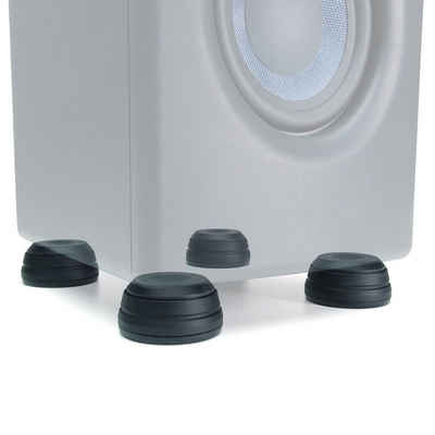 keepdrum SSA300 Lautsprecherständer, (bis 10,00 Zoll, Boxen-Füße, Schwingungsdämpfer 4-Stück, reicht für 1 Box)