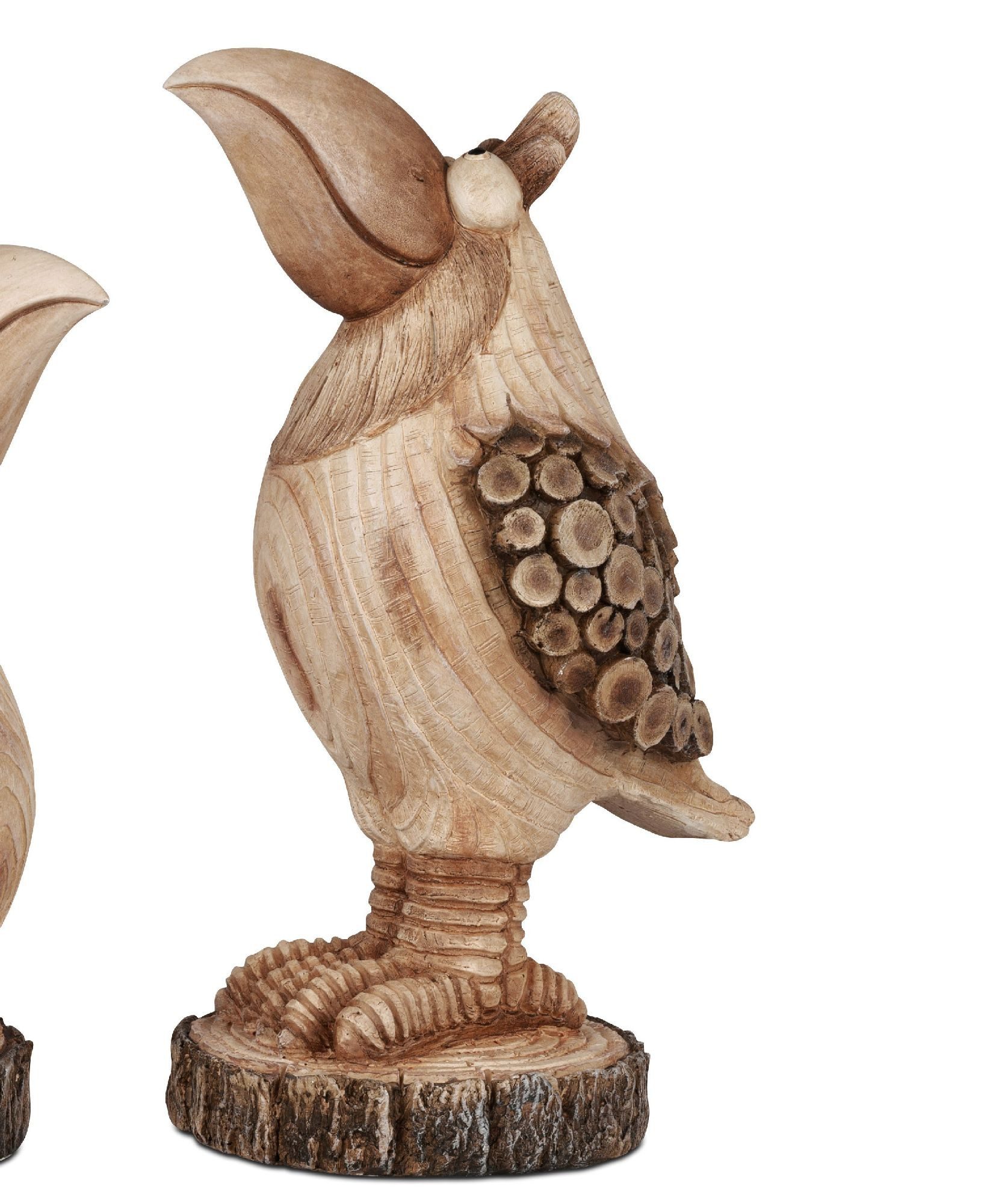 formano Dekofigur HOLZOPTIK, Höhe: 45cm, Farbe: Braun, Motiv: Vogel