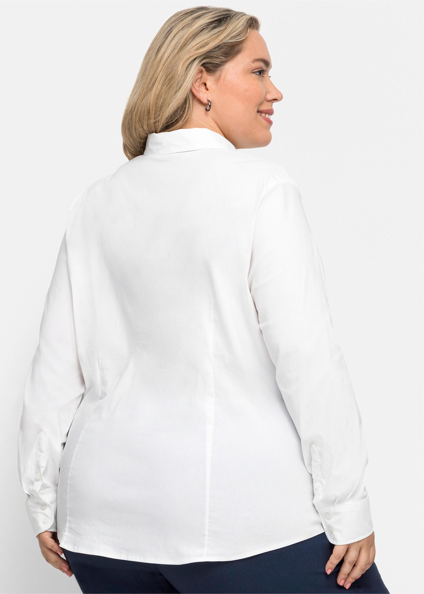 Sheego Klassische Bluse Stretchbluse . günstig online kaufen