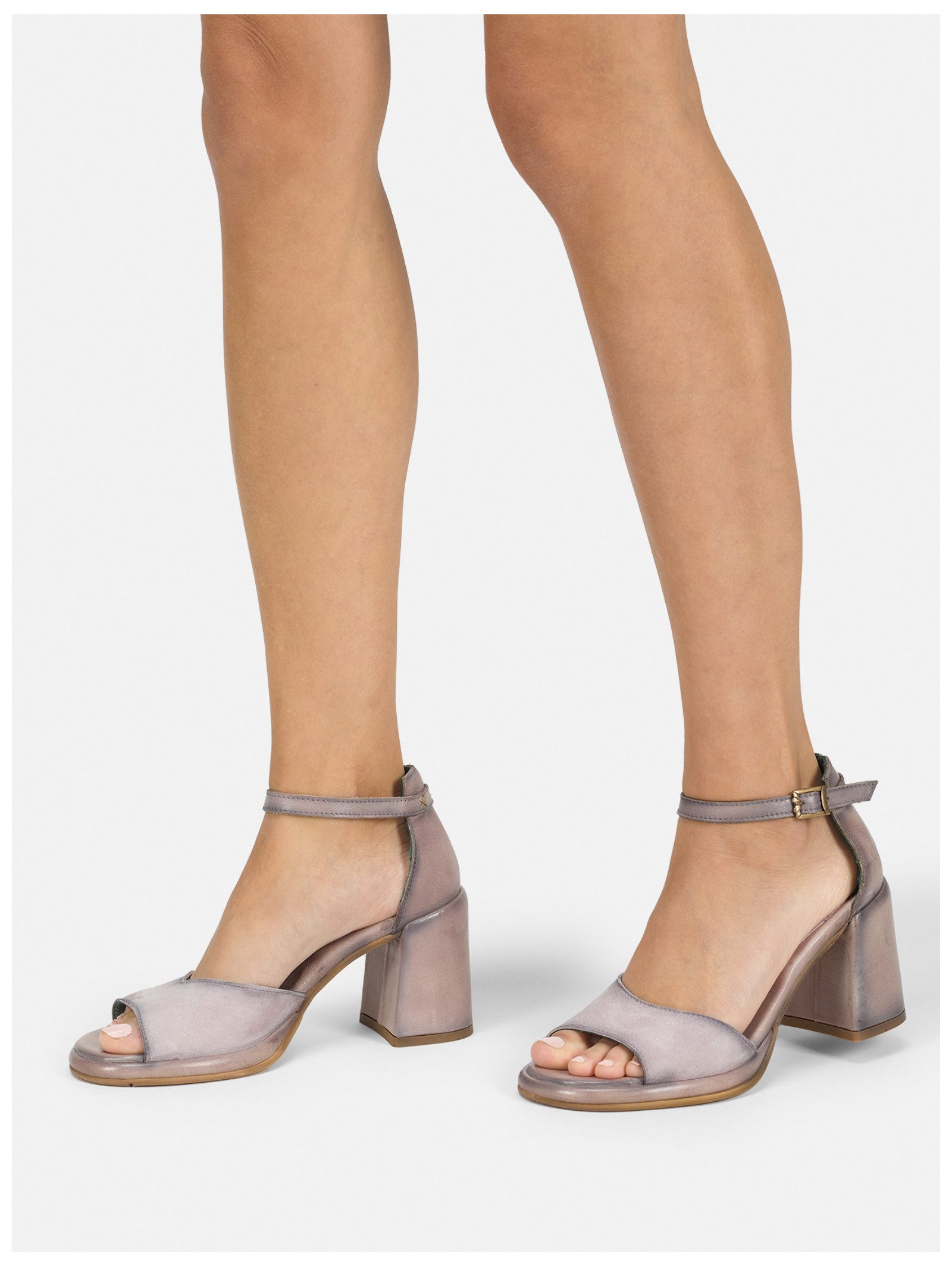 Felmini Sandalen Leder High-Heel-Sandalette