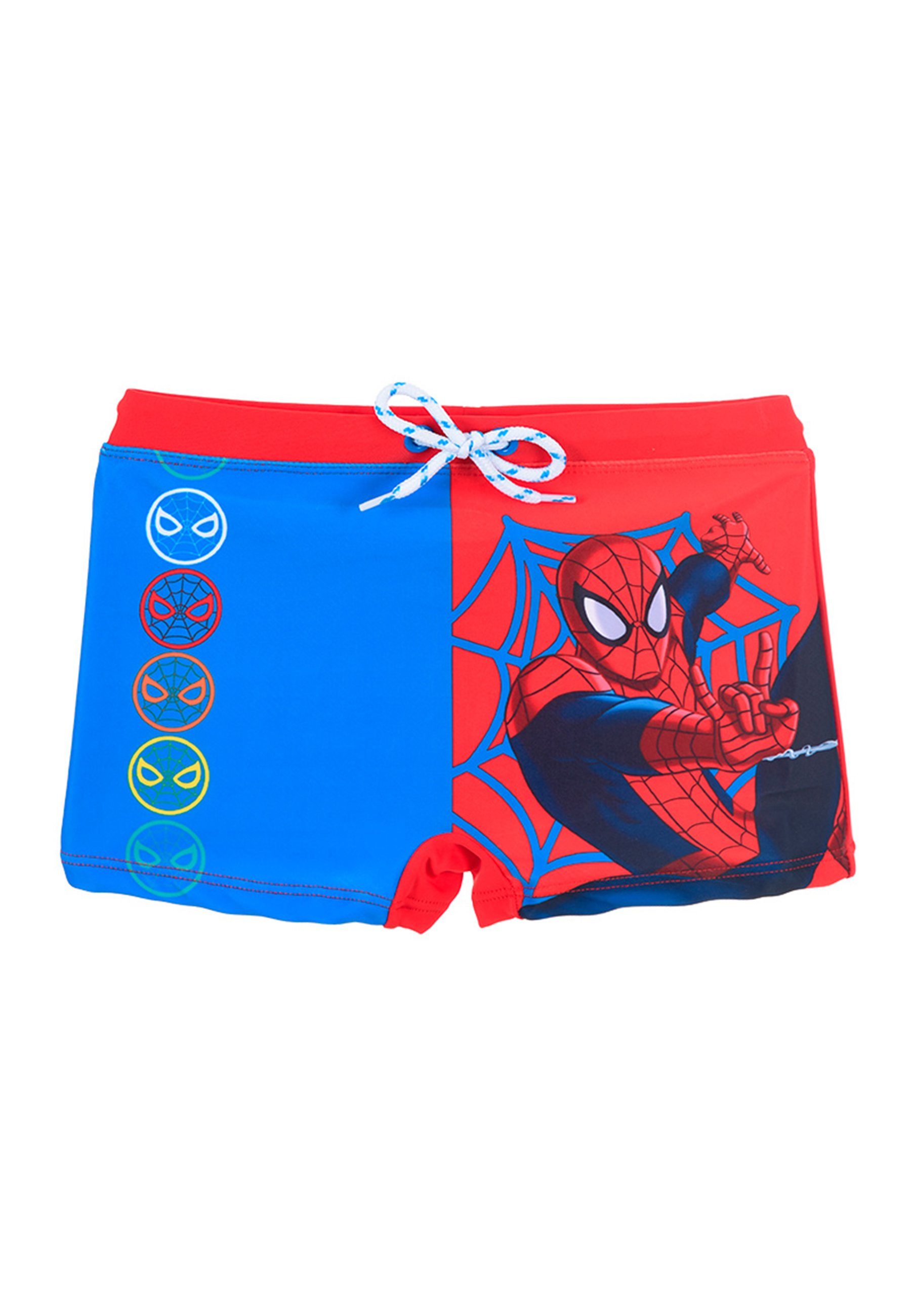 Spiderman Badeshorts Badehose Marvel Rot Kinder Badepants Jungen