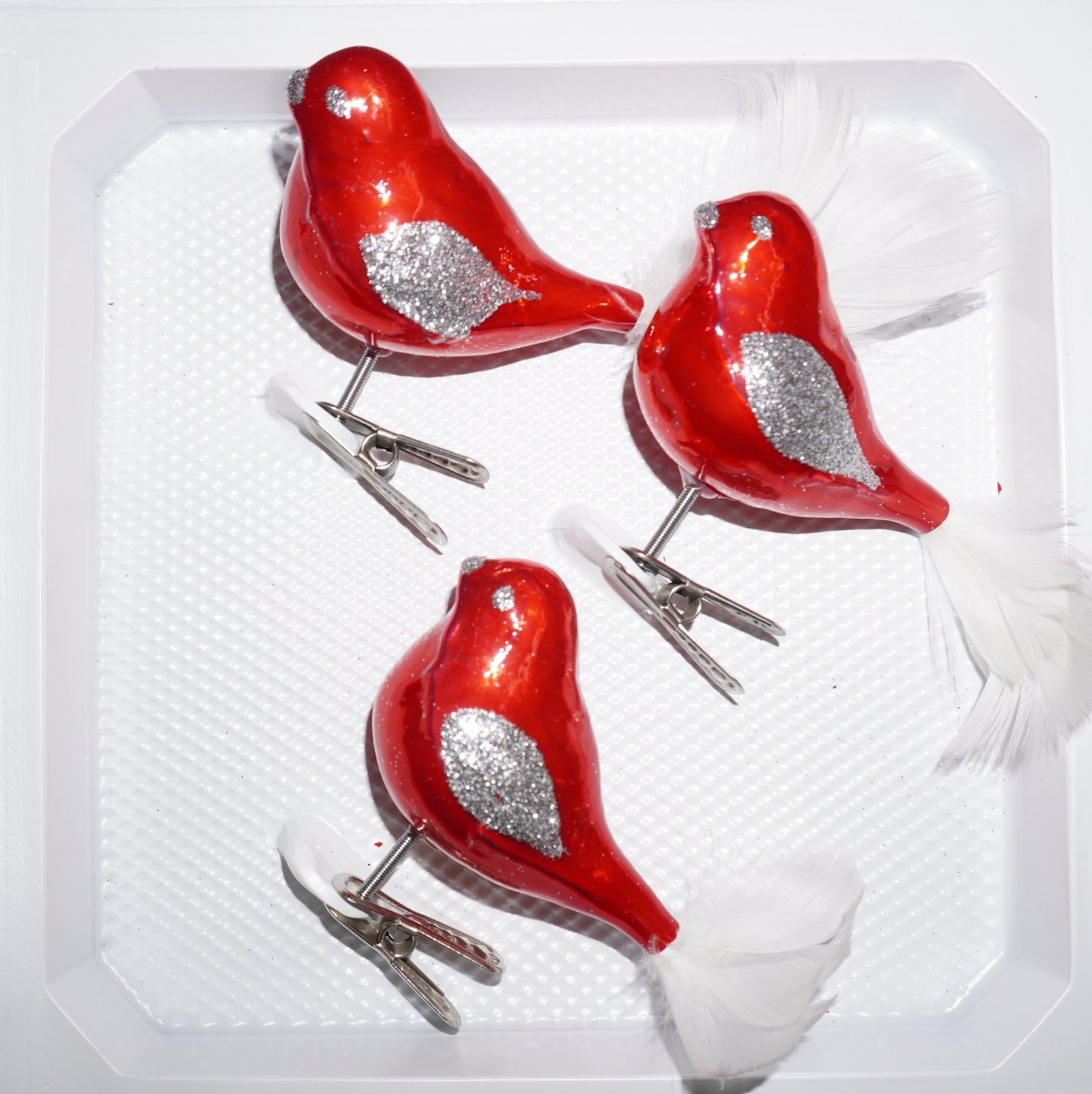 Vogel Weihnachtskugel Ornamente - 3D Saisonale Deko Produktbild-Vorschau 3