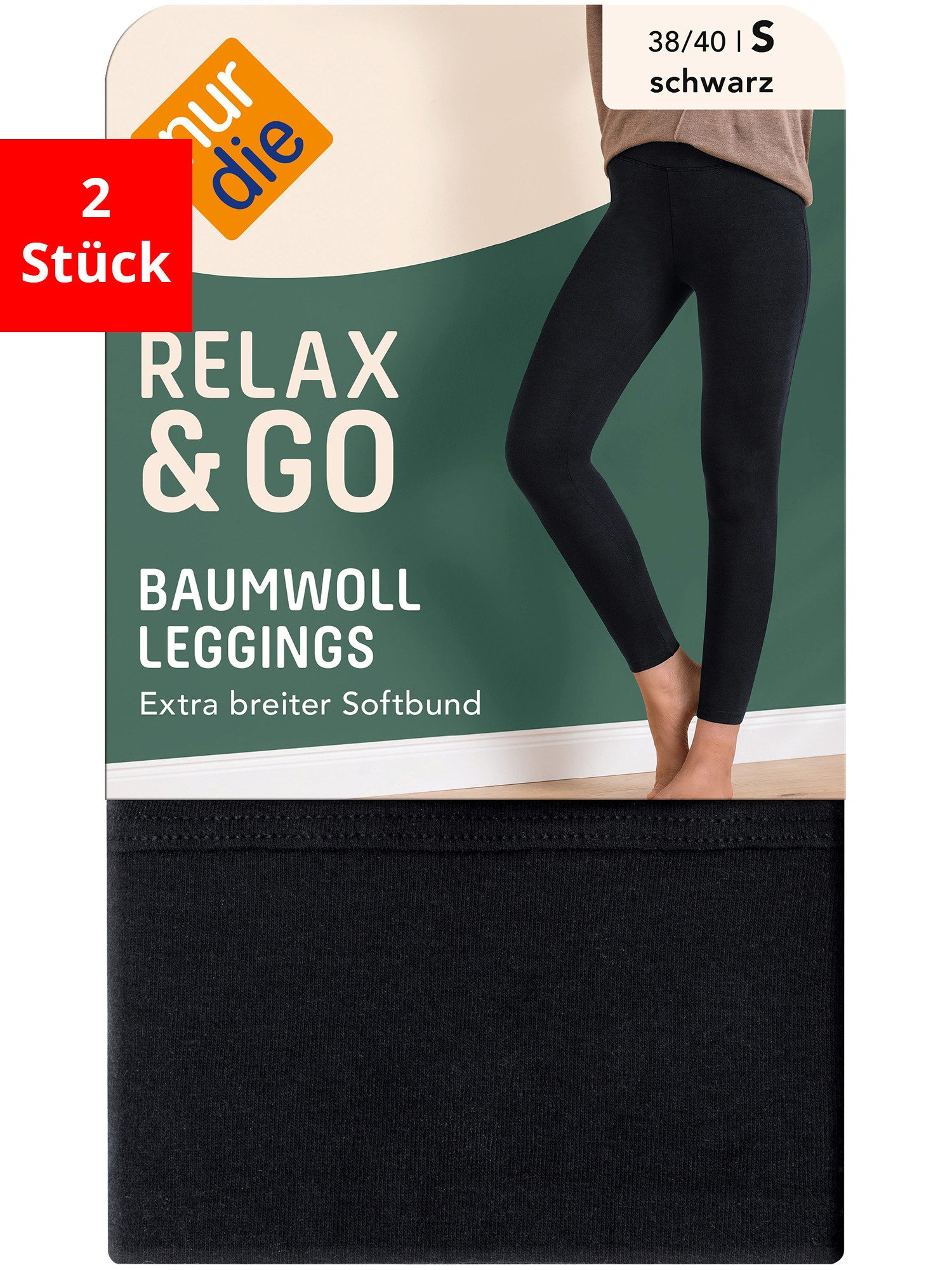 Nur Die Leggings aus Baumwolle (2-tlg) günstig online kaufen