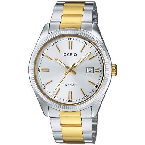 Casio Collection Quarzuhr MTP-1302PSG-7AVEF, Armbanduhr, Herrenuhr, Damenuhr, analog, Datum