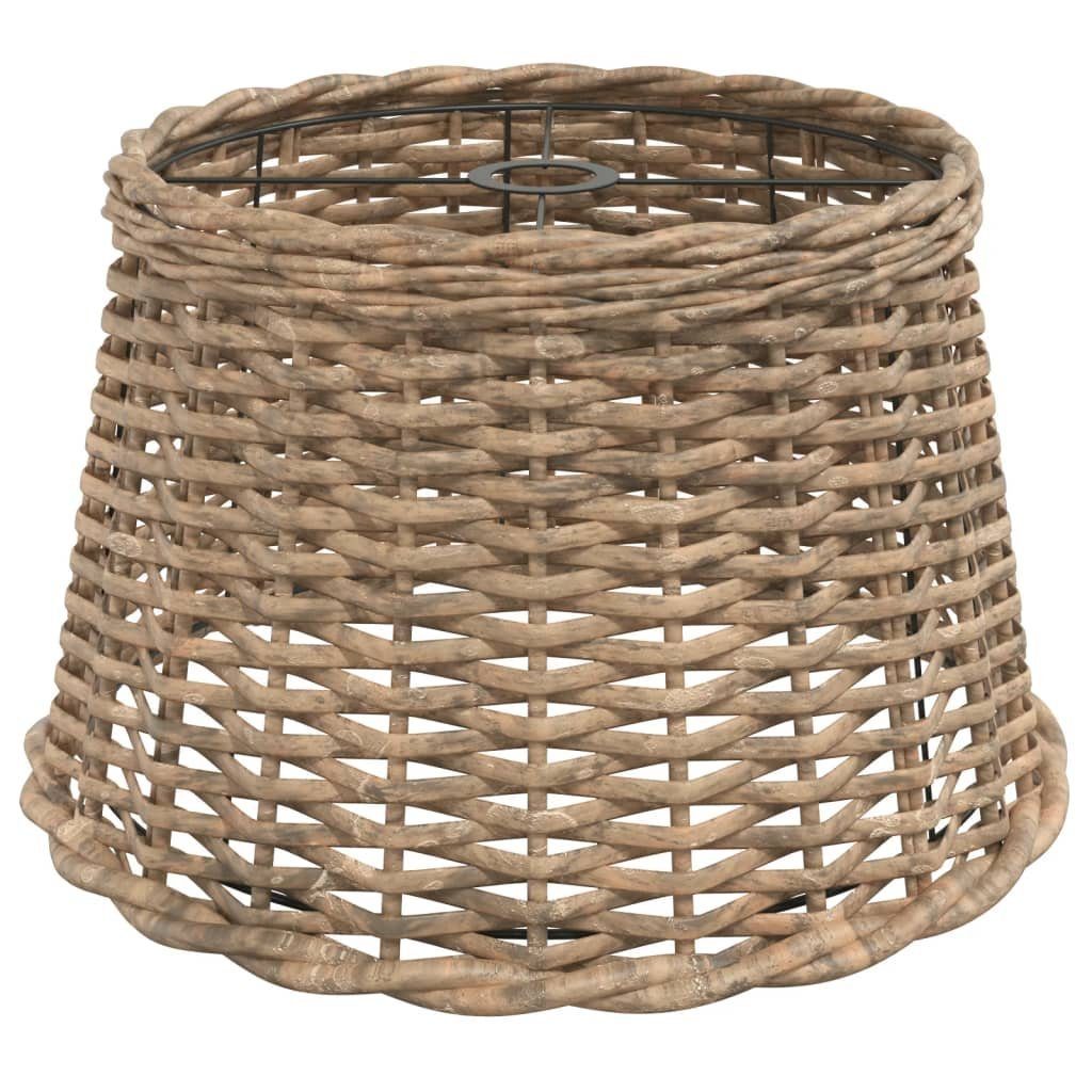 vidaXL Deckenleuchten Lampenschirm Braun Ø45x28 cm Korbweide