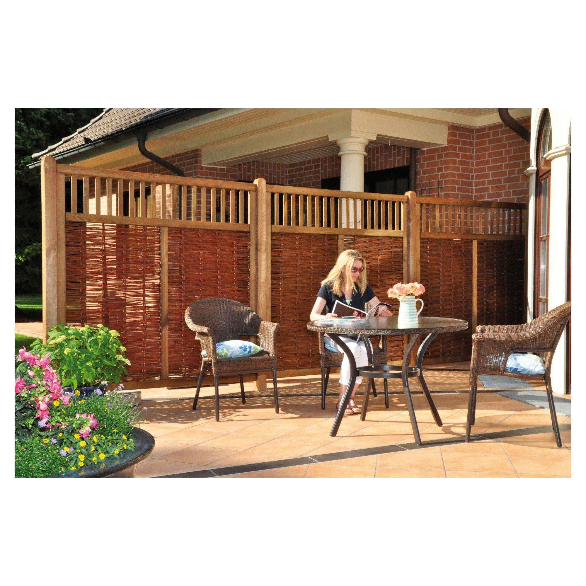 Tetzner & Jentzsch Gartenzaun VESUV Weidengeflechtzaun