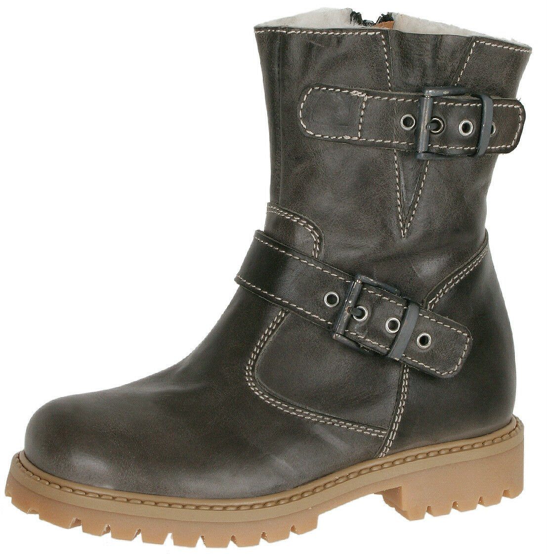 Zecchino d'Oro Zecchino d'Oro Stiefel Stiefeletten Biker M04-6418 Lammfell Stiefelette