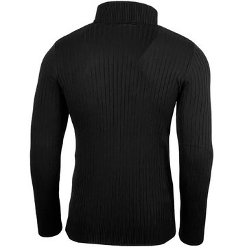 Baxboy Strickpullover BAXBOY Herren Feinstrick Rollkragen Pullover BB-1732