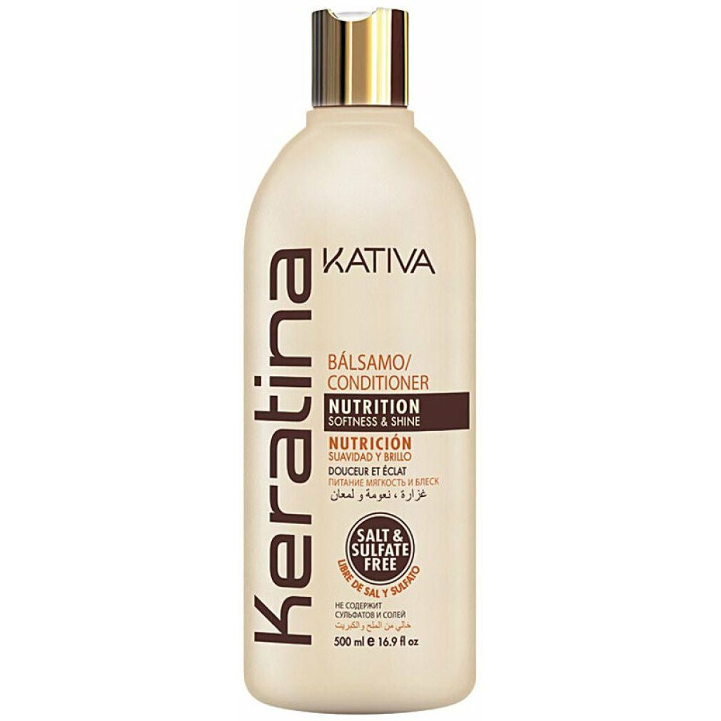 Kativa Haarspülung Kativa Keratina Conditioner Nutrition, Softness & Shine 500 ml