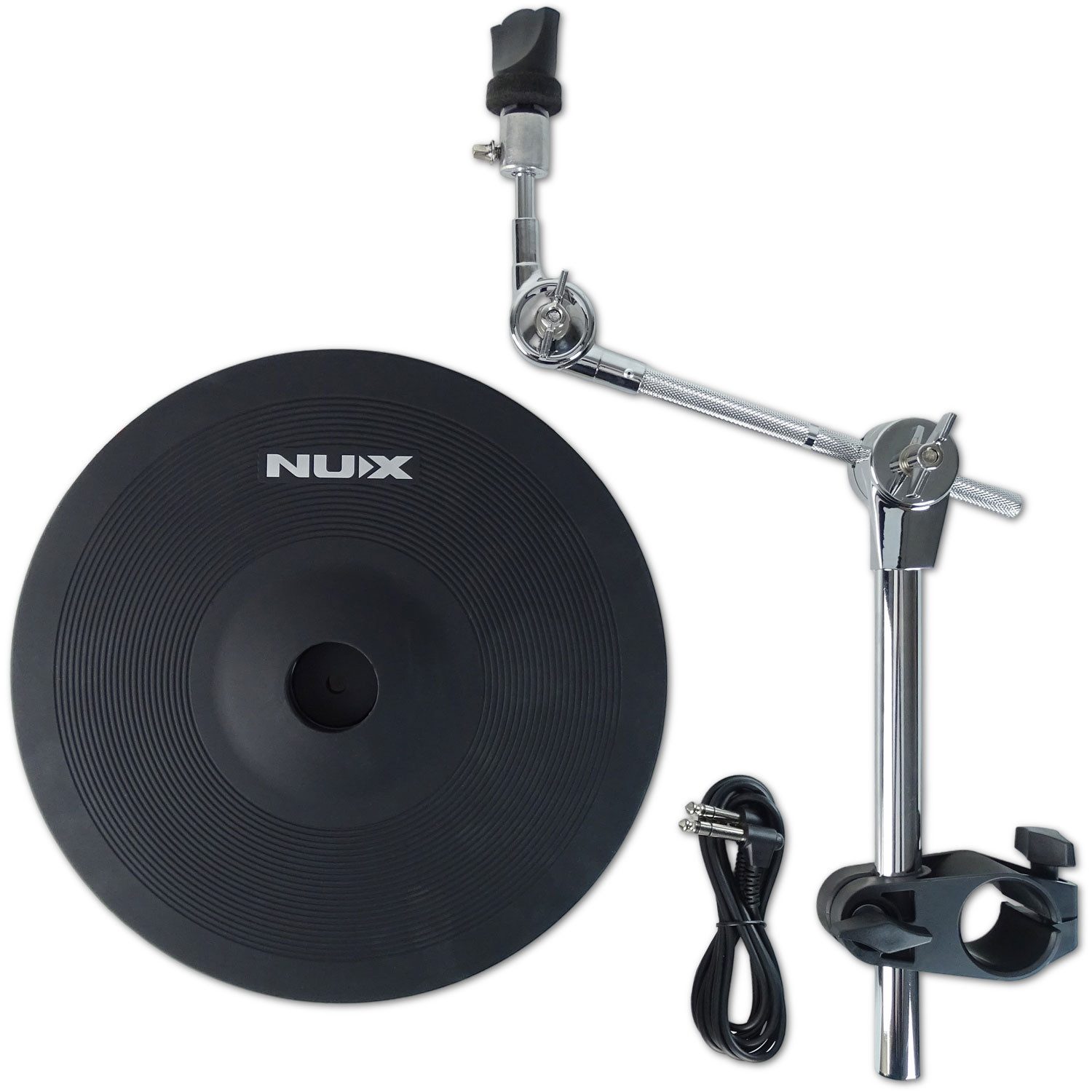 Nux E-Drum Nux Becken-Set DM8 E-Drum Becken-Pad 12 Zoll mit Halterung,Becken-Pad, 12-Zoll Becken-Pad mit Halterung