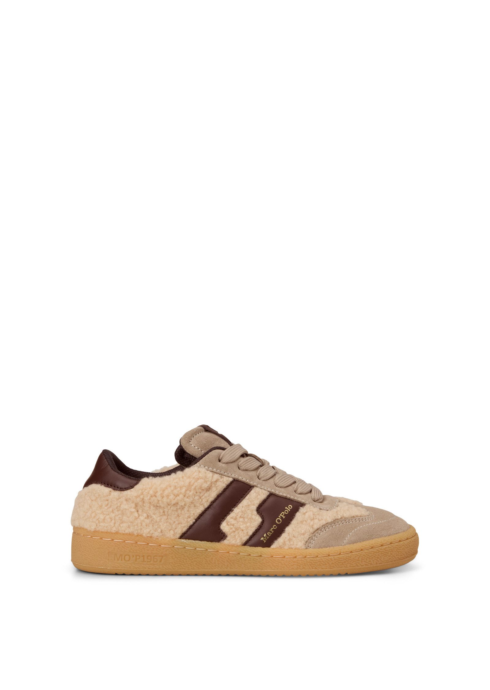 Marc O'Polo aus Leder und Teddyfell Sneaker