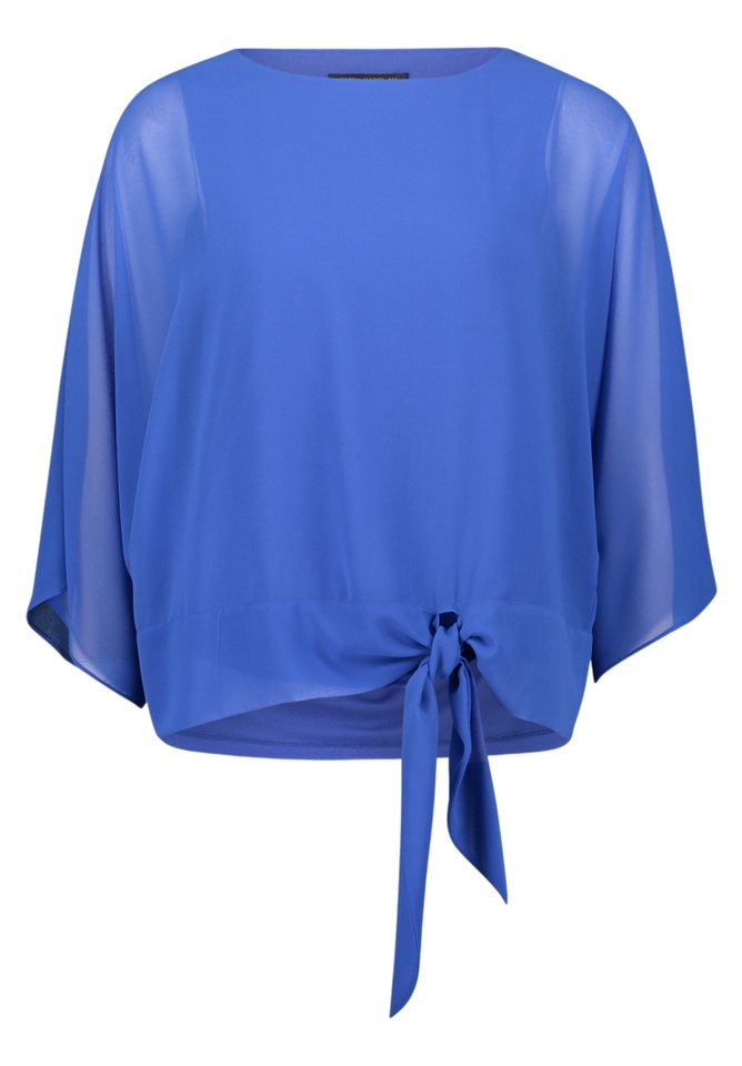 Betty Barclay Hemdbluse blau,Casual,Polyester,Unifarben,Rundhals,3/4 Arm,Casual Fit