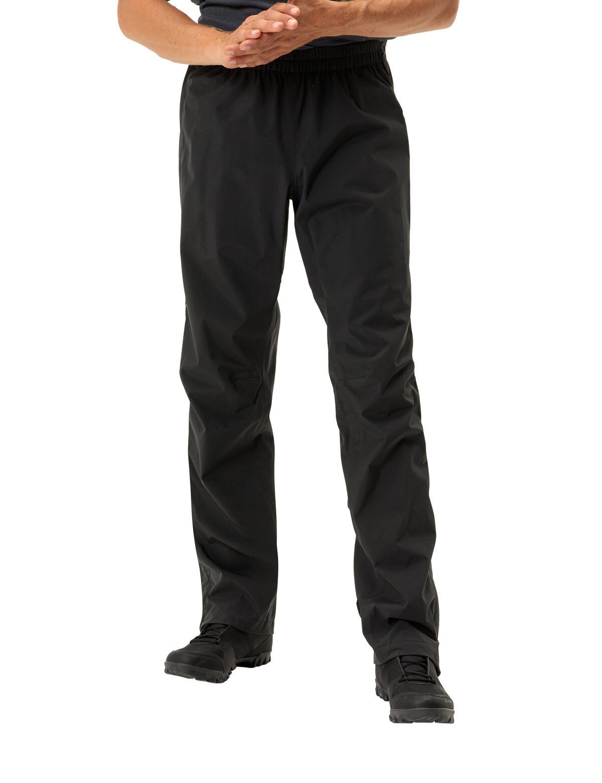 VAUDE Funktionshose Men's Yaras Rain Zip Pants IV (1-tlg) atmungsaktive und schnelltrocknende Radhose
