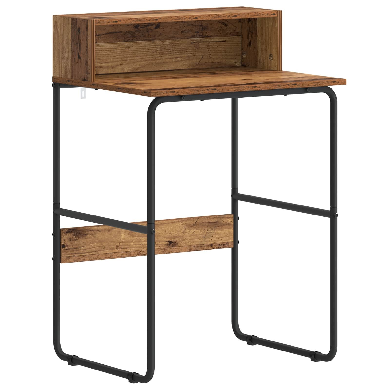 vidaXL Schreibtisch Schreibtisch mit Stauraum Altholz 60 x 50 x 91 cm (1-St)