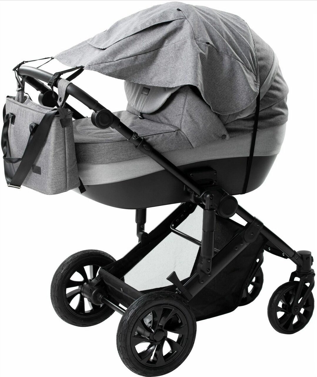 FreeON Kinderwagen-Sonnenschutzhülle FreeON Sonnenblende für Kinderwagen mit transparentem Fenster