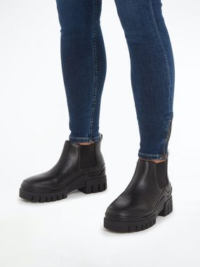 Calvin Klein Jeans COM BOOT LOW CHELSEA LTH IN LUM Chelseaboots mit stark profilierter Laufsohle