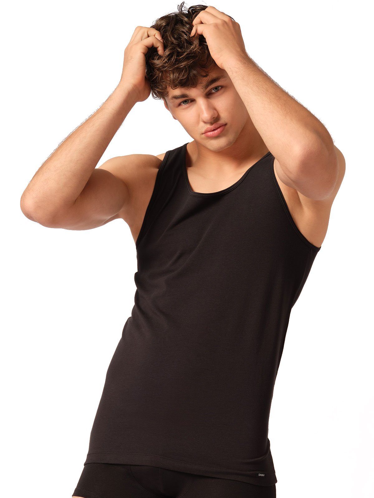 Skiny Achselhemd Herren Tank Top 2er Pack Cotton Advantage (Packung, 2-St) -