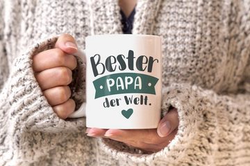 MoonWorks Tasse Kaffee-Tasse Beste/r Mama/Papa der Welt Geschenk Mütter Väter Geburtstag Weihnachten Danke sagen Moonworks®, Keramik