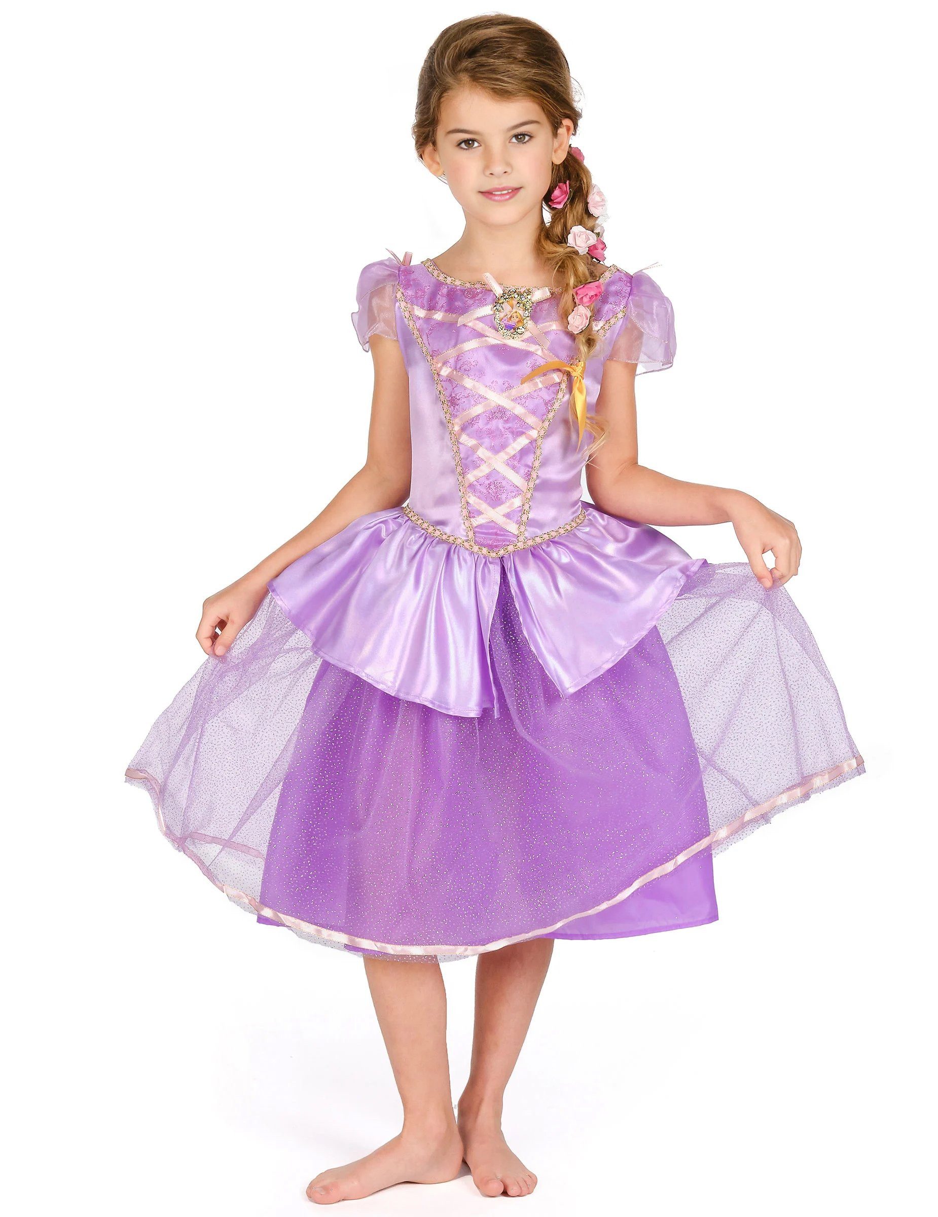 Jakks Pacific Kostüm Deluxe Rapunzel Kinderkostüm für Mädchen lila
